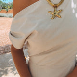DENIA ECRU DRESS