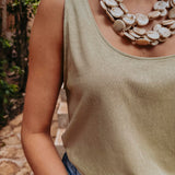 VERANO KHAKI TOP
