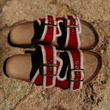 BELLAMAR RED SLIPPERS