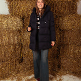 MARLENE DARK BLUE PUFFER JACKET