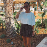 PUERTO RICO BROWN POLKADOTS SKORT
