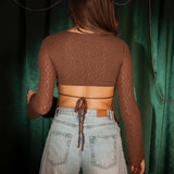 AURORA BROWN FLOWER BLOUSE