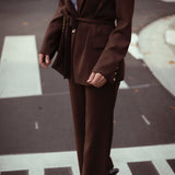 HOUSTON BROWN BELT BLAZER