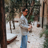 RESOLANA BEIGE CHECKERED BLAZER