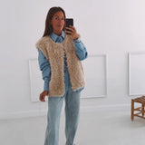 MAREN BEIGE SHEEP JACKET