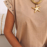 EULARIA BEIGE STAR DRESS