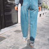 BLUE EXTRA TALL BALLOON JEANS 9300