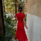 MARIACHI LONG RED DRESS