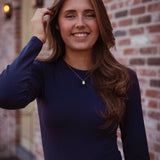 RUBY DARK BLUE LONGSLEEVE SHIRT