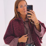 CARLOTTA BURGUNDY JACKET