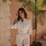 MERYEM BEIGE TWO-PIECE SET