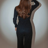 GLITTERING HOUR JUMPSUIT DARK BLUE