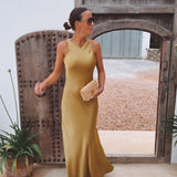 ARMONIA OLIVE GREEN DRESS