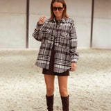 LACEY BROWN CHECKERED JACKET