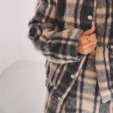 MIRTHE BEIGE CHECKERED JACKET