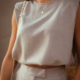 DILARA BEIGE TWO-PIECE SET