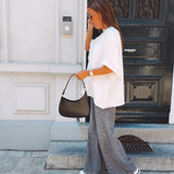 DARK GREY TIGER WIDE LEG 3725