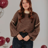 JULIANA YELLOW/TAUPE SWEATER