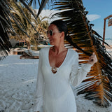 ASOLEA ECRU BEACH DRESS