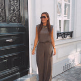 DANIKA TAUPE TWO-PIECE SET