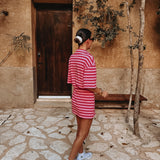 TIJUANA PINK STRIPED T-SHIRT