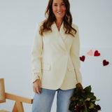 DATENIGHT LIGHT YELLOW BLAZER