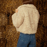 BEIGE TEDDY TWIST JACKET