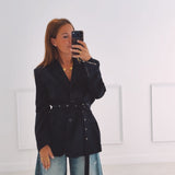 WINSLET DARK BLUE BELT BLAZER