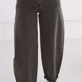 KHAKI BALLOON JEANS 9279-5