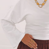 ANGELINA WHITE LONGSLEEVE SHIRT
