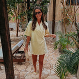 TIZARA LIGHT YELLOW SHORTSLEEVE BLAZER