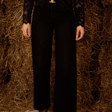 BLACK WIDE LEG JEANS 5003-3