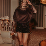 STAY CLOSE BROWN SWEATER