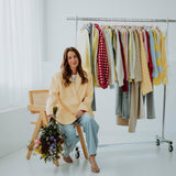 NINA BUTTER YELLOW DIAMOND BLAZER