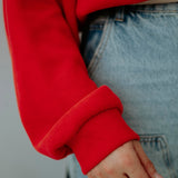 AZALEA CORAL RED SWEATER
