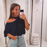 FEZ DARK BLUE CUT-OUT PULL