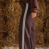 MARJORIE BROWN STRIPED PANTS