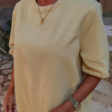 ENSENADA LIGHT YELLOW DENIM DRESS