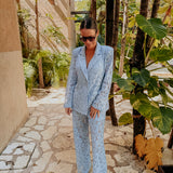 LUMINOSA LACE BLUE PANTS