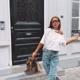 RONJA ECRU CUT-OUT T-SHIRT
