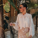 NEREA SOFT PEACH BLOUSE