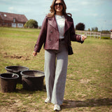 BANDIT BURGUNDY LEATHER JACKET