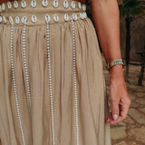 OCASO BEIGE SHELL TWO-PIECE SET