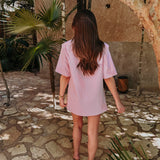 TIZARA LIGHT PINK SHORTSLEEVE BLAZER