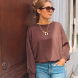 XANTHE BROWN MUSTHAVE SWEATER