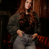 FOREST NIGHT GREEN ZIP JACKET