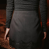 TOUCH OF LACE BLACK SKIRT