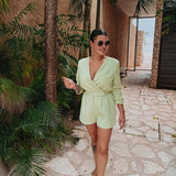 MERIDA MINT GREEN PLAYSUIT