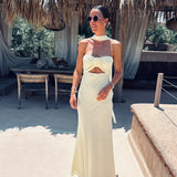 LUCERO BUTTER YELLOW BANDEAU DRESS