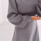 CATO GREY KNITTED DRESS